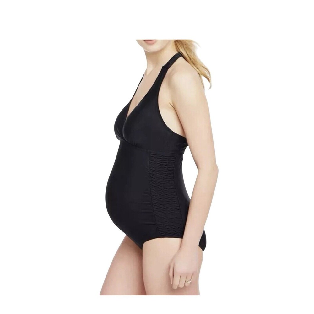 Motherhood Black Maternity One-Piece Swimsuit